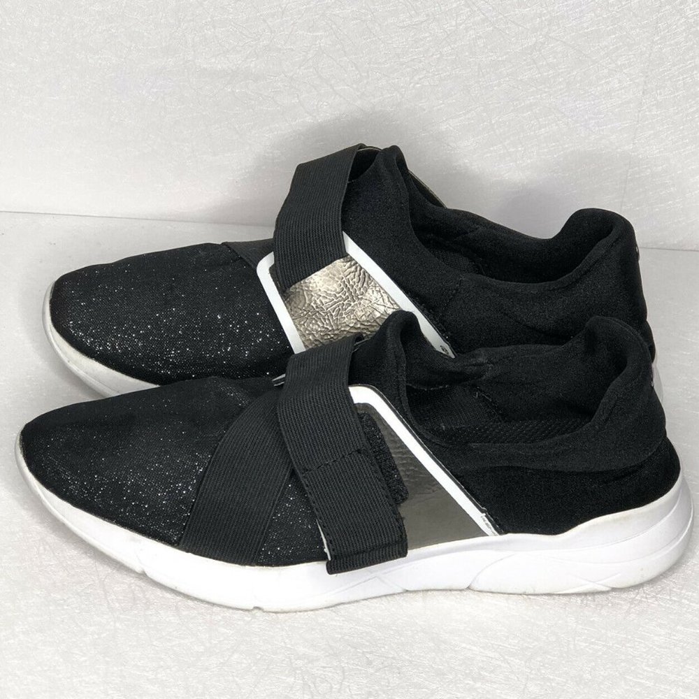 Guess Women's Valleri Black Glitter  Sneakers